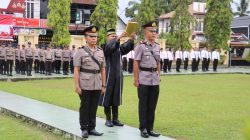 Kapolres Pasaman Barat Pimpin Upacara Sertijab Kapolsek Kinali