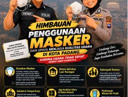Kabut Asap Karhutla Pengaruhi Udara Padang, Kapolresta Ingatkan Warga Menggunakan masker dan Kurangi Aktivitas di Luar